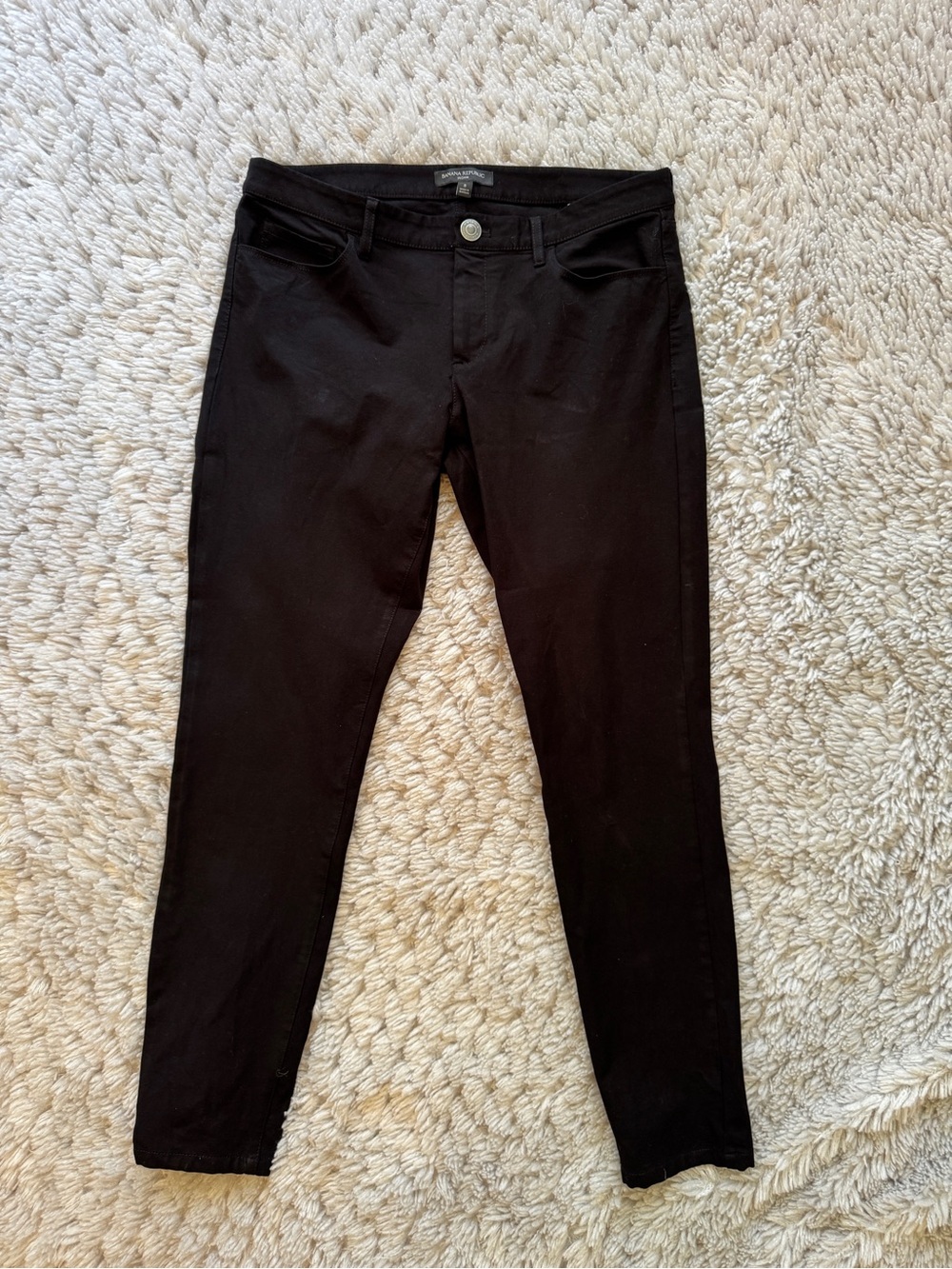 Banana Republic Sloan Black Ankle Pant Women’s size 8